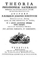 Naslovna strana Boškovićeve knjige